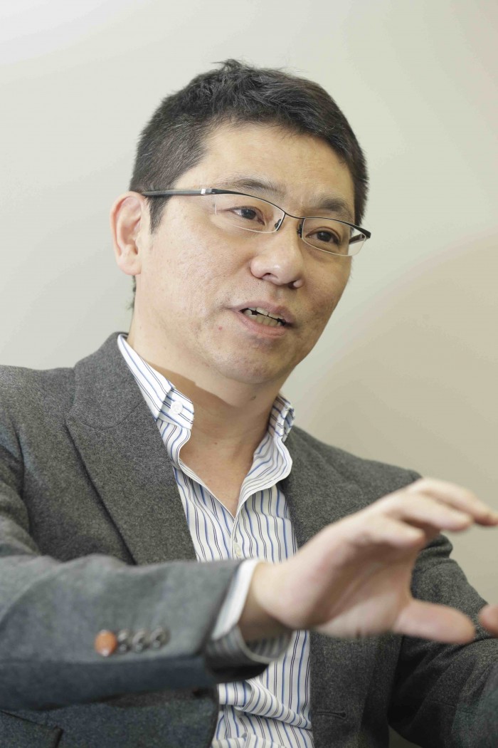Morinosuke Kawaguchi talks about robots in an interview with Nikkan Kogyo Shinbun 